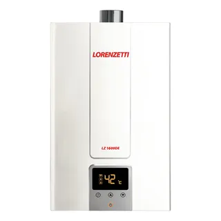 Aquecedor De Água A Gás Lorenzetti Lz1600de Digital 15l Cor Branco T