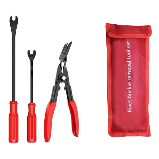 Kit De 3 Pinzas Para Sacar Grampas Automotor Tablero Y Panel