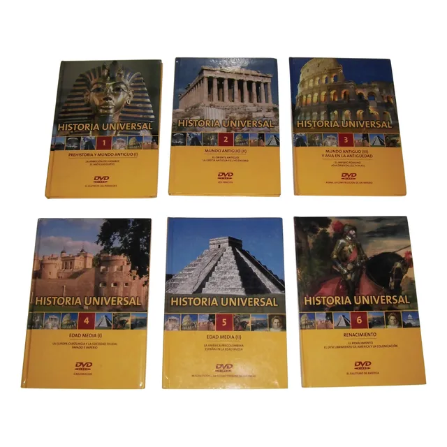 Historia Universal 12 Tomos Con Dvd Tapa Dura Ilustrada Pda