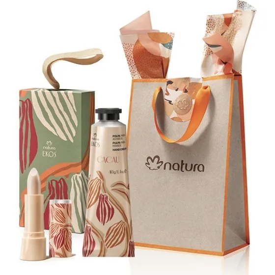 Natura Ekos Cacau Kit Bálsamo Labial + Pulpa De Manos 40g