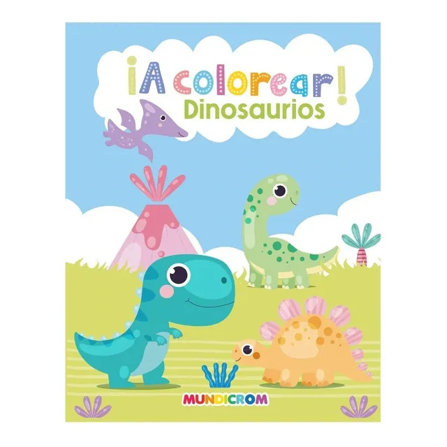Colección ¡a Colorear! 3 Libros, Dinosaurio-transporte-anima