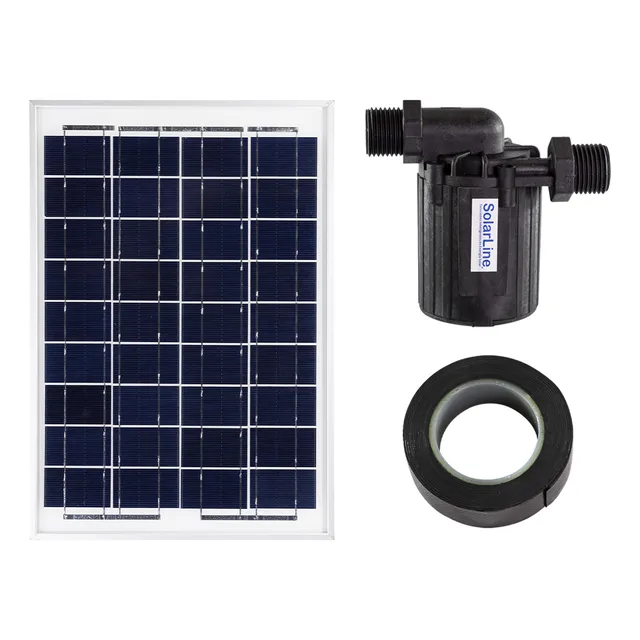 Bomba Circulatoria C/ Panel Solar 10w P/ Calefaccion Termos