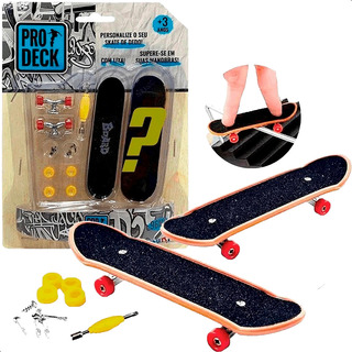 Skate De Dedo Mini Fingerboard Com Trucks Acessórios Prodeck Skate De Dedo Mini Fingerboard Com Trucks Acessórios Prodeck