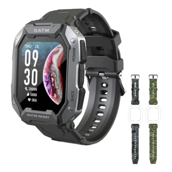 Smartwatch Navy Max Rock Ultra + 2 Pulseiras De Brinde