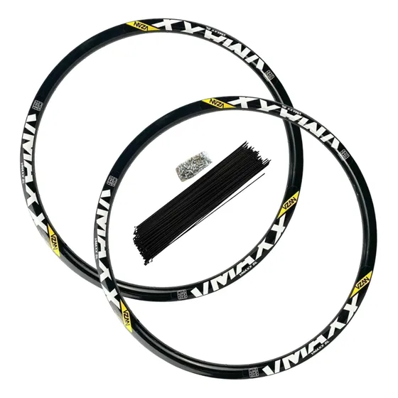 Kit Aro 26 Vzan Vmaxx Dh Disco 32f C/ Ilhós + Raios E Niples