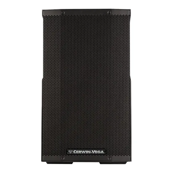 Monitor de escenario Cerwin-Vega CVE-12 portátil con bluetooth negra 127V