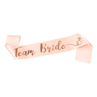 Nuevo Juego De Banda De Satén Team Bride Be En Oro Rosa Para Nuevo Juego De Banda De Satén Team Bride Be En Oro Rosa Para