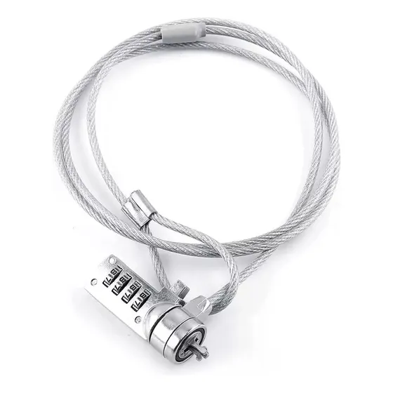 Candado Cable Seguridad Computadora Pc Laptop Portatil