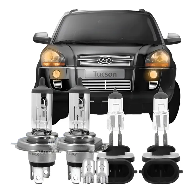 Kit Lâmpadas Farol E Milha Tucson 2006 2007 2008 Até 2016