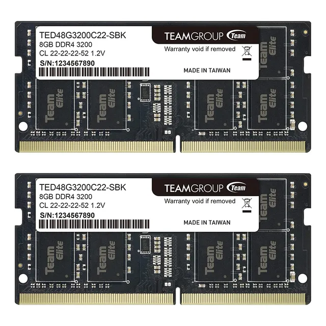 Memoria Ram Teamgroup Elite, 2x8 Gb, 3200 Mhz, Ddr4, 260 Pin