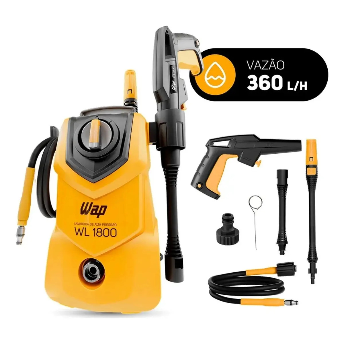 Lavadora de Alta Pressão Compacta WAP WL 1800 1400W 1500PSI 360L/h 127V Lavadora de Alta Pressão Compacta WAP WL 1800 1400W 1500PSI 360L/h 127V