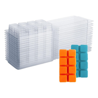 Recipientes Para Derretir Cera, 8 Cavidades, Transparentes, Recipientes Para Derretir Cera, 8 Cavidades, Transparentes,