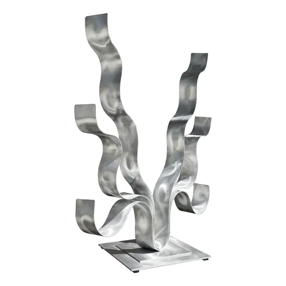 Escultura Metal Para Exterior Decoracion Mesa Moderna Centro