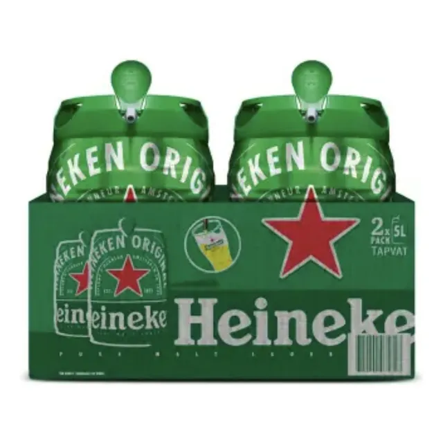 Pack 02 Barriles Chop 5 Litros Cerveza Heineken