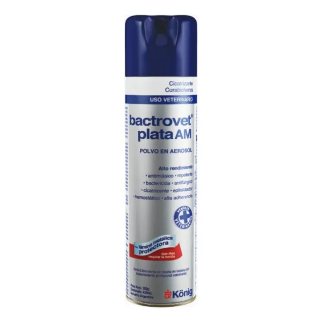 Bactrovet Plata Am 420cc Aerosol Cicatrizante Y Matagusanos 