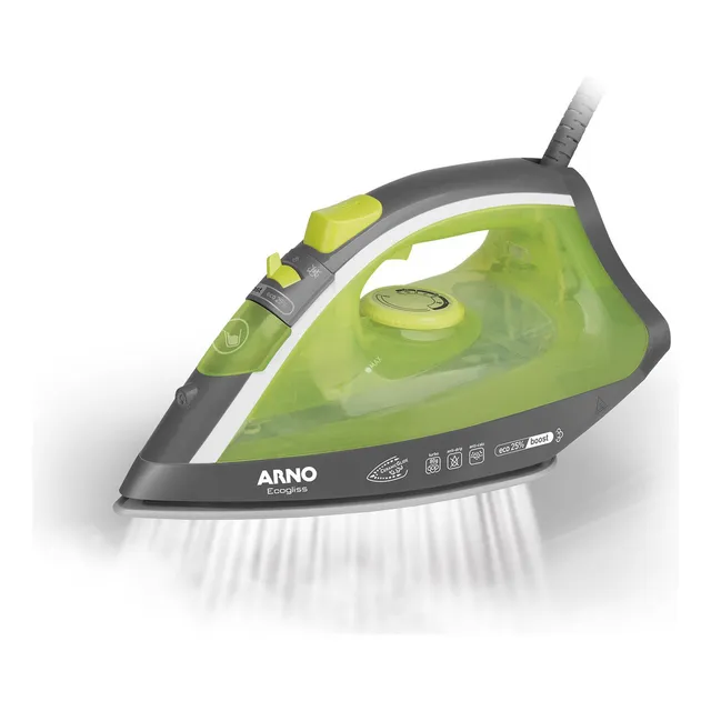 Ferro A Vapor Arno Ecogliss Fec1 Cor Verde 220V