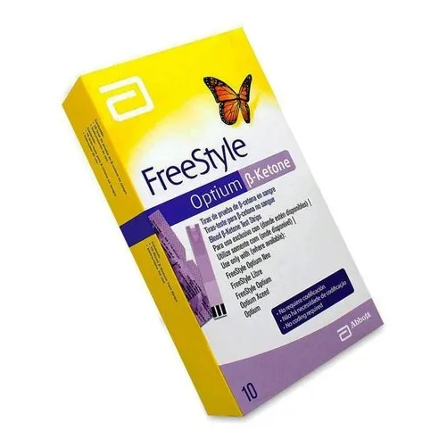 Tiras Para Medir Cetose Sanguínea Freestyle Optium Com 10