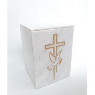 Urna De Marmol Blanco Urna Funeraria Para Cenizas. Adulto Urna De Marmol Blanco Urna Funeraria Para Cenizas. Adulto