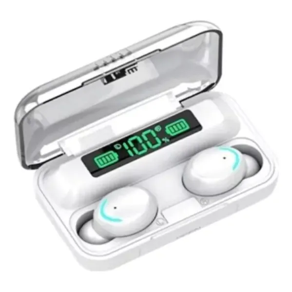 Audifonos Inalambricos F9-5 Tws Bluetooth Color Blanco