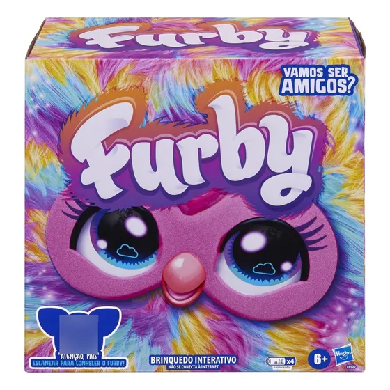 Peluche electrónico interactivo Furby Tie Die Hasbro F8900, color morado