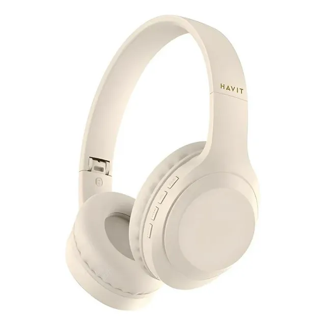 Audífono Inalámbrico Havit Bluetooth V5.3 H628bt Beige