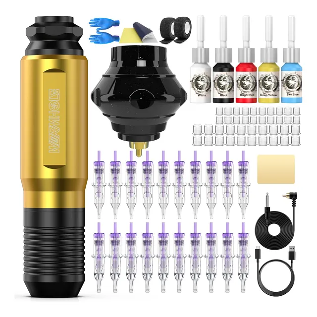 Tatuaje Inalámbrico Kit, Máquina Del Tatuaje Kit Hxp2i