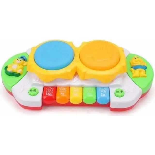 Órgano Piano Tambor Con Luces Y Sonido