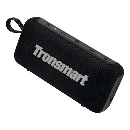 Bocina Portátil Bluetooth Tronsmart Trip 2 10w Contra Agua Ipx7 20h Batería Larga App Control Con Bajos Potentes Recargable Para Exteriores Inalambrica Negro