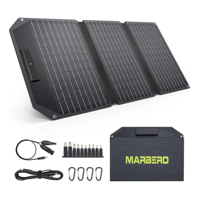 Cargador Panel Solar Plegable 30w Usb Camping Senderismo
