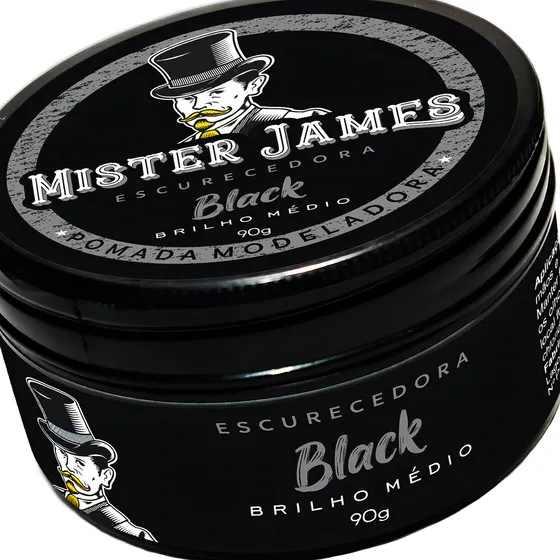 Pomada Capilar Efeito Black Extra Forte Nudred Mister James