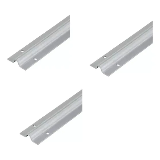 3 Guías Riel Inferior Tipo U 3m Inox P/rueda Comunello Merik