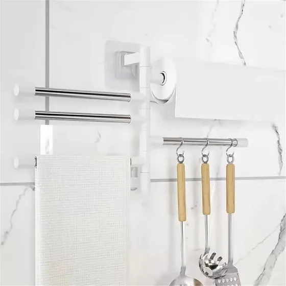 2toallero Giratorio Ahorrador D Espacio Estant D Cocina Baño