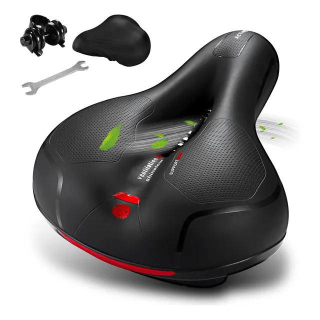 Grean Comodo Cojin Asiento Bicicleta Para Hombr Mujer Doble