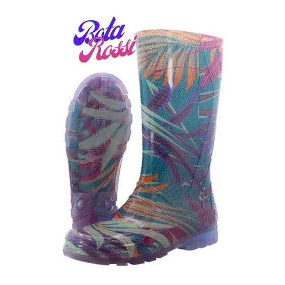 Bota Pvc Dama Estampada Tallas 35-41 Venus