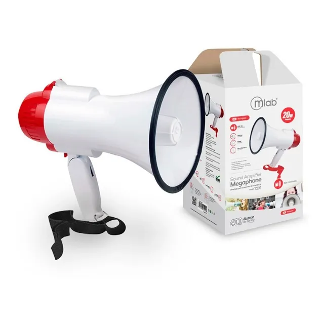 Megáfono Mlab 20w Usb-microsd Recargable (7291) / Nexstore