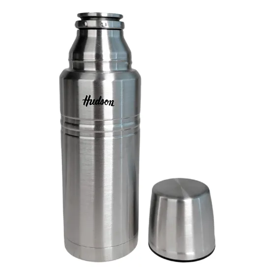 Termo Hudson Doble Pared De Acero Inoxidable Pulido 750 Ml