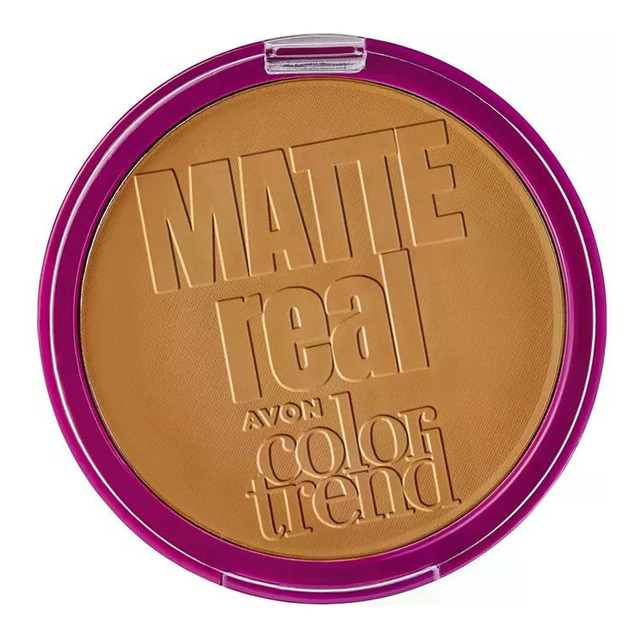 Pó Compacto Facial Matte Real Color Trend Avon - 7g Tom 332 - 7g Pó Compacto Facial Matte Real Color Trend Avon - 7g Tom 332 - 7g