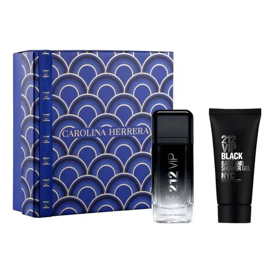 Set Carolina Herrera Vip Black Men Edp 100 Ml + Gel 100 Ml