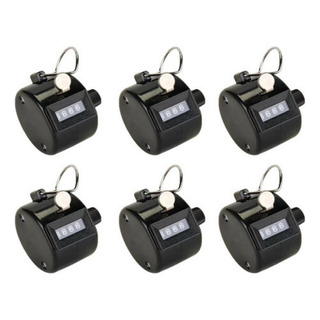 Kit 6 Contador Mecânico 4 Dígitos Manual Botão Pessoas Kit 6 Contador Mecânico 4 Dígitos Manual Botão Pessoas