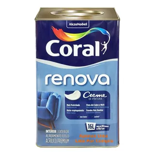 Tinta LavĂĄvel Coral Renova Anti-mofo 16 Litros Branco Neve Tinta LavĂĄvel Coral Renova Anti-mofo 16 Litros Branco Neve