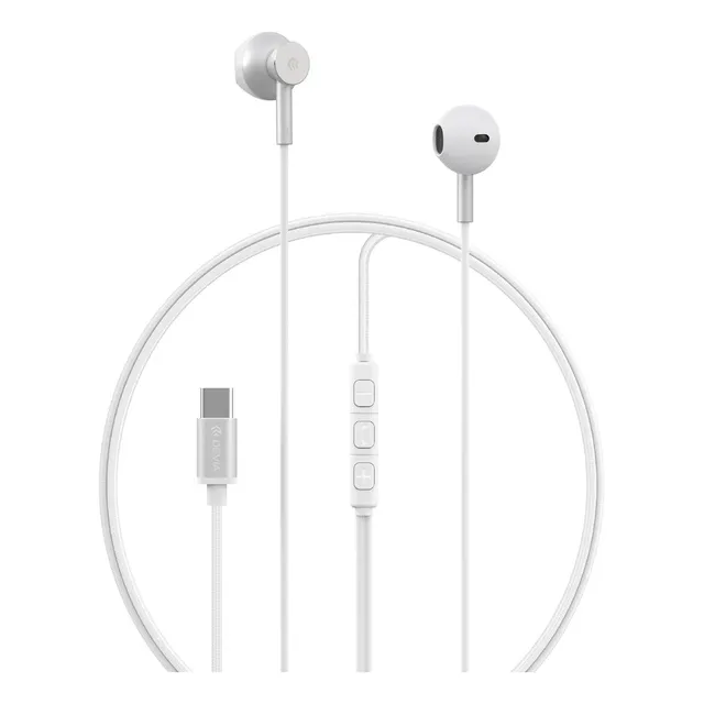 Auricular Devia Smart Series M2 Metal Tipo-c - Cover Company Color Plateado