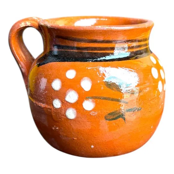 Jarro De Barro (24 Piezas) Hecho En México, Para Café O Té Café Artesanal