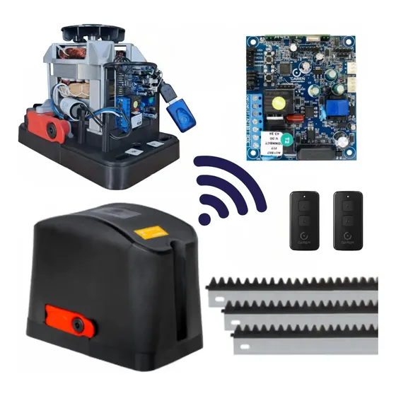 Motor de portón residencial Garen DZ CASA WIFI CJ DZ CASA 50Hz\u002F60Hz color negro y engranaje de Z18 | Cuotas sin interés