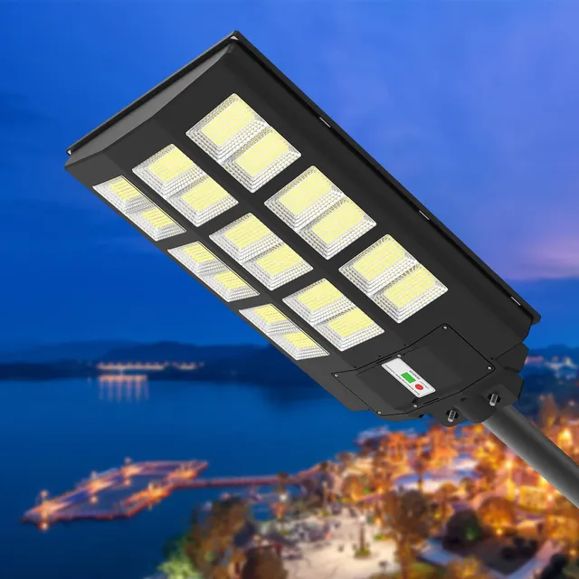 Luz Solar Calle Impermeable Para Exterior Poste Lumene Super