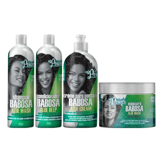 Kit Soul Power Aloe Vera Babosa Completo 04 Itens