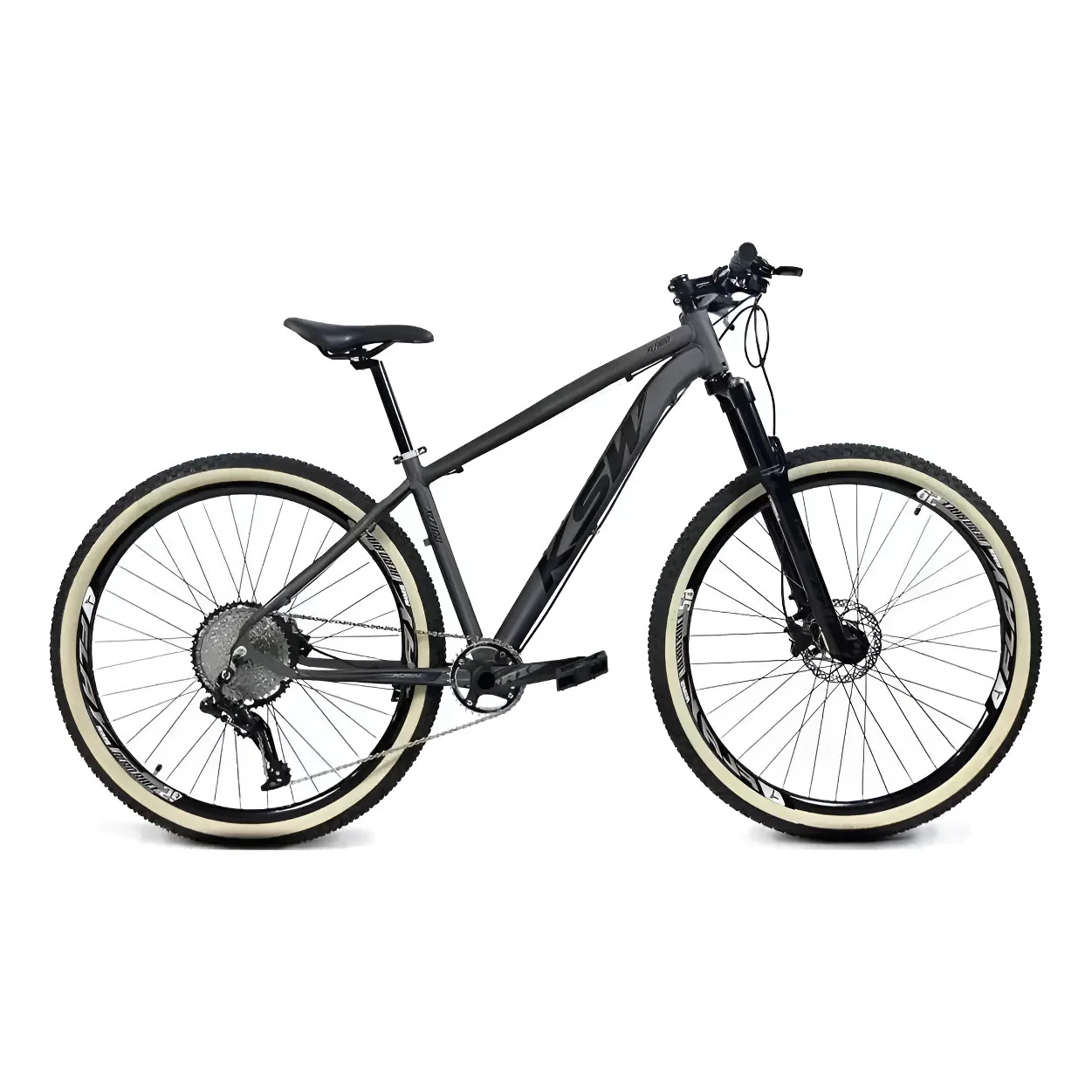 Bicicleta Aro 29 Ksw 9v Freio Hidráulico  Trava E  K7 11/40