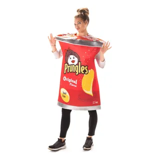 Disfraz De Bolsa De Patatas Fritas Para Halloween | Talla Ún Disfraz De Bolsa De Patatas Fritas Para Halloween | Talla Ún
