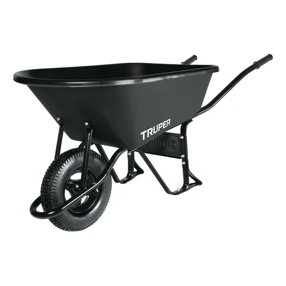 Carretilla Truper 120 Litros Reforzada  Bandeja Plastica
