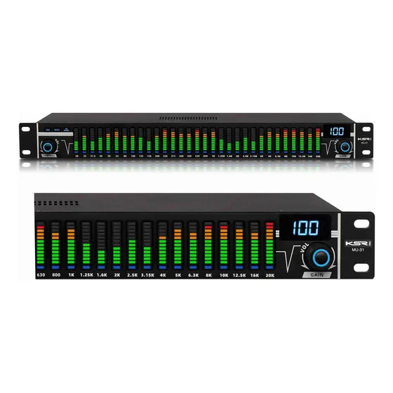 Equalizador Digital Dsp Analizador Espectro Ksr Mu31 Compact