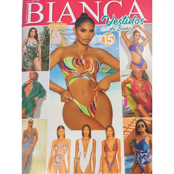 Patrón Molde Revista Bianca Vestidos De Baño 15 En Papel